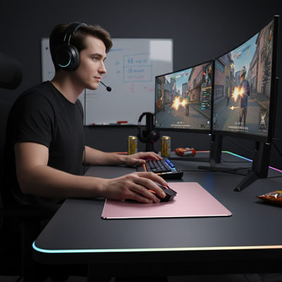 AlumaGrip | Aluminium Mouse Pad – Precision Glide – Rigid Aluminium – Non-Slip Stability – Durable Easy-Clean Surface – Work & Gaming Use