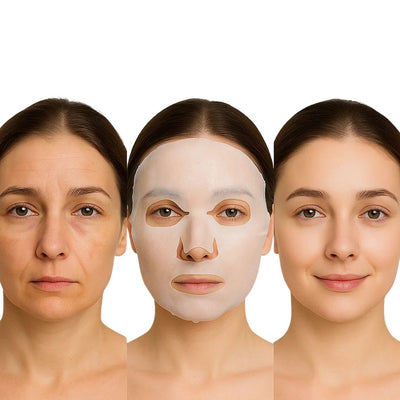 GlowRevive | Collagen Sheet Mask – Hydrating Overnight Treatment – Hydrogel – Anti-Ageing Skincare