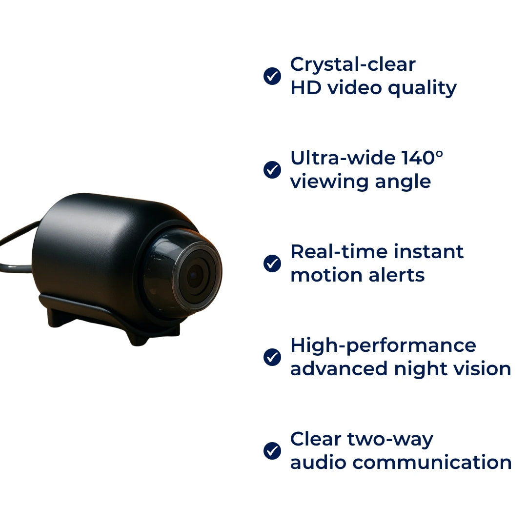 SecureView | WiFi Security Camera – Night Vision – Compact HD Unit – Instant Motion Alerts – Protect Your Family & Home 24/7 for Peace of Mind