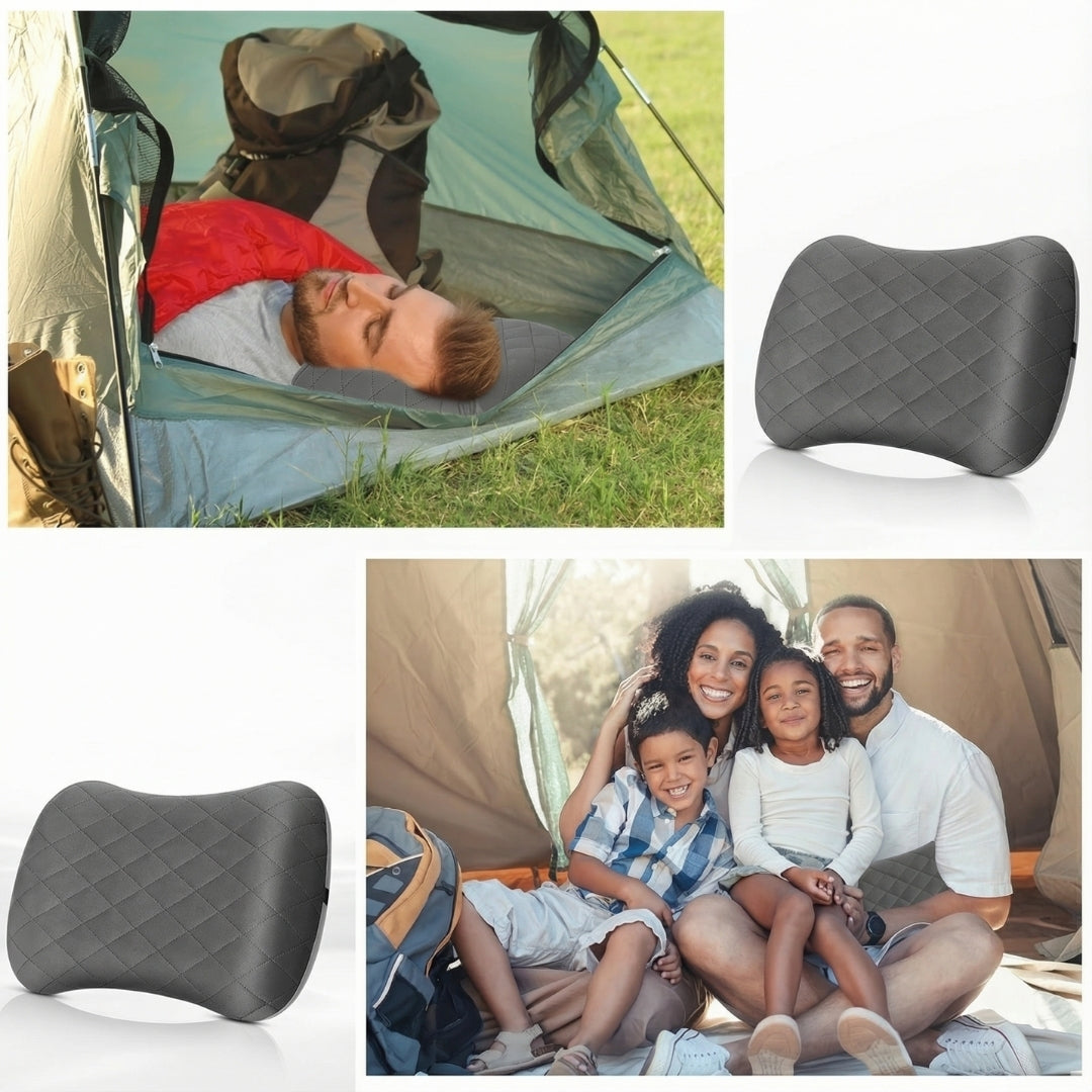 TravelEase | Travel Neck Pillow – Ergonomic Neck Support – Inflatable & Lightweight – Eases Neck Pain – Compact for Flights & Train