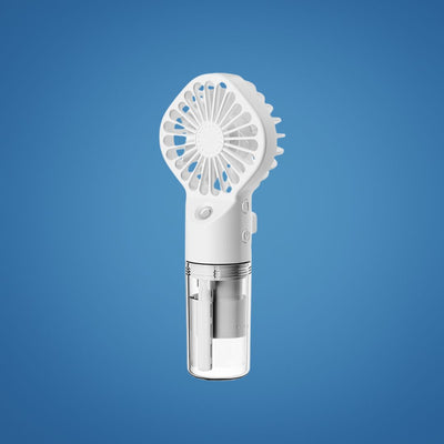 CoolMist | Misting Handheld Fan – Portable Cooling Mist Spray – Transparent Tank – USB Rechargeable – Beat Heat & Stay Cool Outdoors