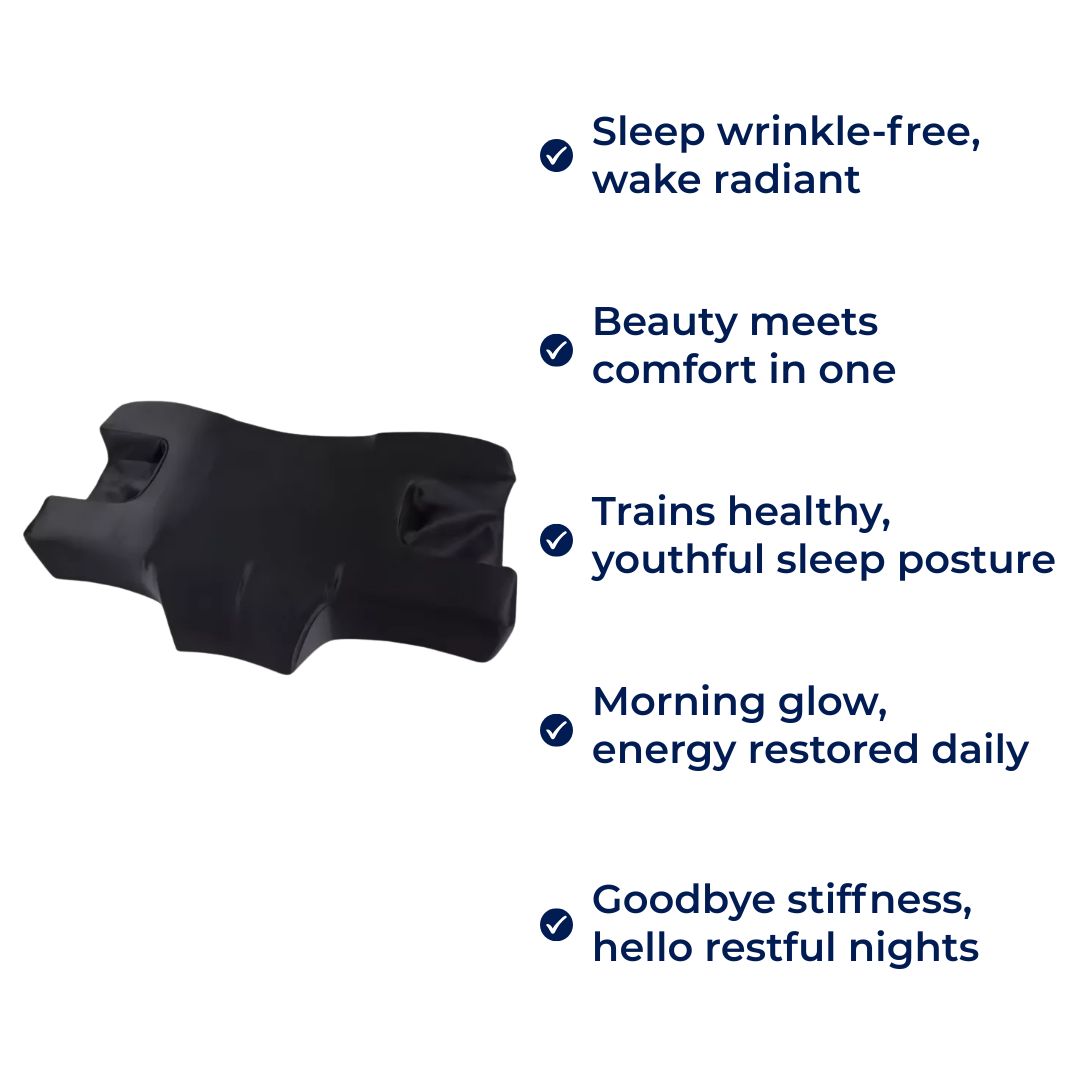 SkinRest | Memory Foam Beauty Pillow – Anti-Wrinkle Support – Breathable Cooling Comfort – Rejuvenated Skin & Pain-Free Sleep Nightly