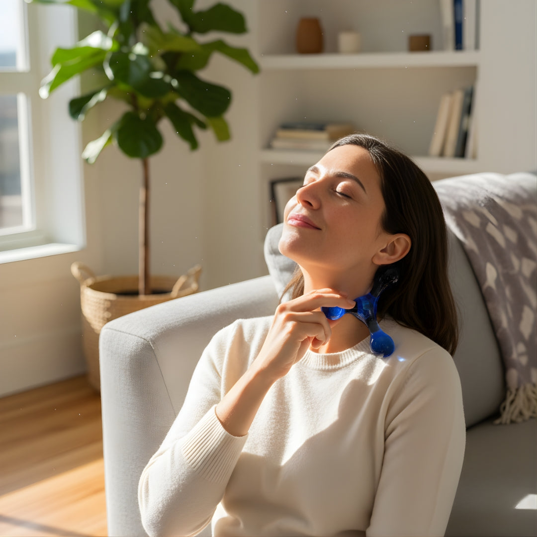 MuscleEase | Trigger Point Massage Ball – Deep Tissue Pain Relief – Compact Handheld – Relieves Knots & Tension in Back, Neck, Legs