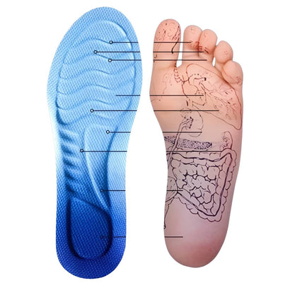 StepEase Cloud 4D Orthopedic Insoles for Foot Pain Relief | Heel pain Relief - Shock Absorption Insoles - Foot Comfort - Posture Support