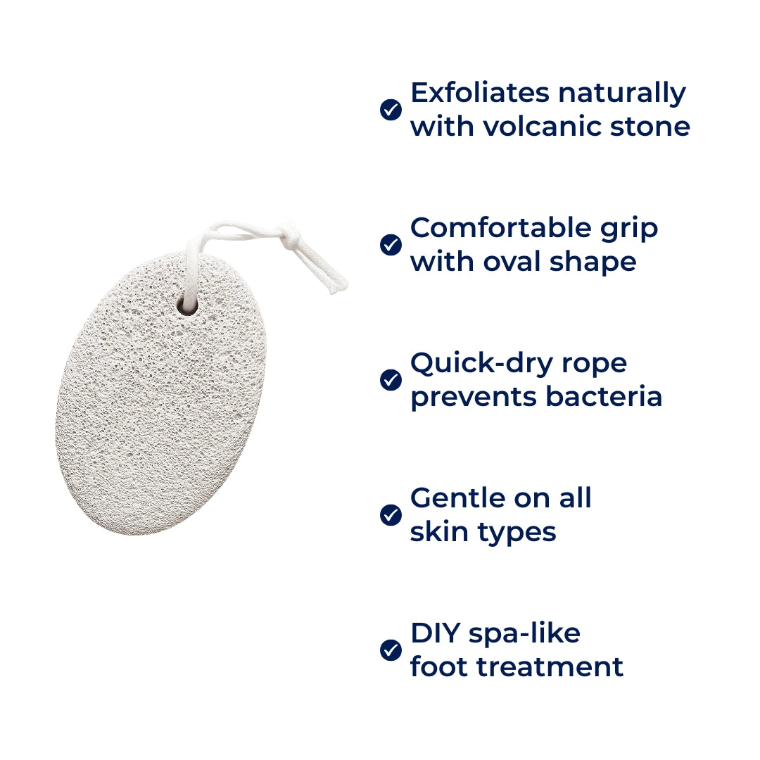 SmoothStep | Foot Pumice Stone Callus Remover – Hard Skin Relief – Natural Volcanic Rock – Smooth Cracked Heels Fast with Home Pedicure