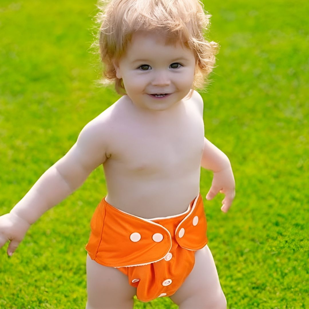EcoNappie | Reusable Baby Diaper – Waterproof Adjustable Snaps – Soft Breathable Lining – Leak Protection