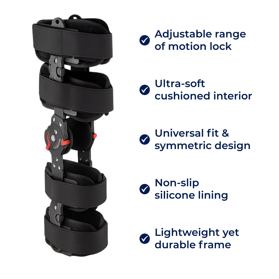 StabiliKnee | Knee Support Brace – Adjustable Leg Stabiliser – Cushioned Soft Fabric – Pain Relief Recovery And Everyday Movement