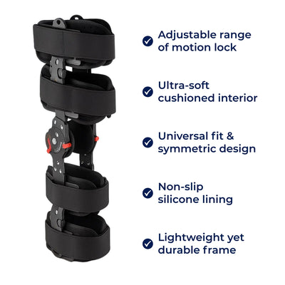 StabiliKnee | Knee Support Brace – Adjustable Leg Stabiliser – Cushioned Soft Fabric – Pain Relief Recovery And Everyday Movement