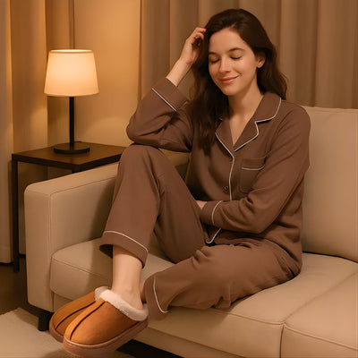 SnugSole | Warm Slippers – Thick Cushioned Sole – Plush Lining – Non-Slip Design – Maximum Comfort & Foot Support for Women Indoors