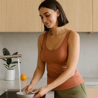 ComfortFlex | Padded Tank Top with Built-In Bra – Supportive Fit – Breathable Fabric – Ideal for Active Women