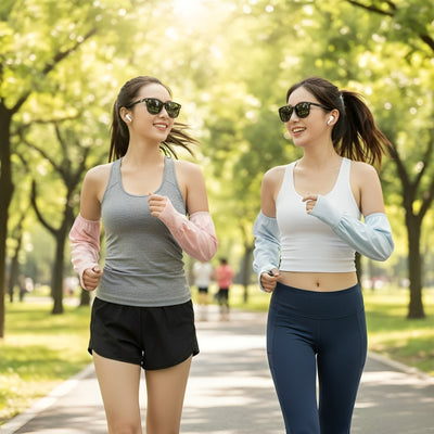 ShadeGuard | UV Arm Sleeves – Cooling Sun Protection – Breathable Anti-Slip Grip – Keeps Arms Cool Dry Comfortable – For Cycling Running