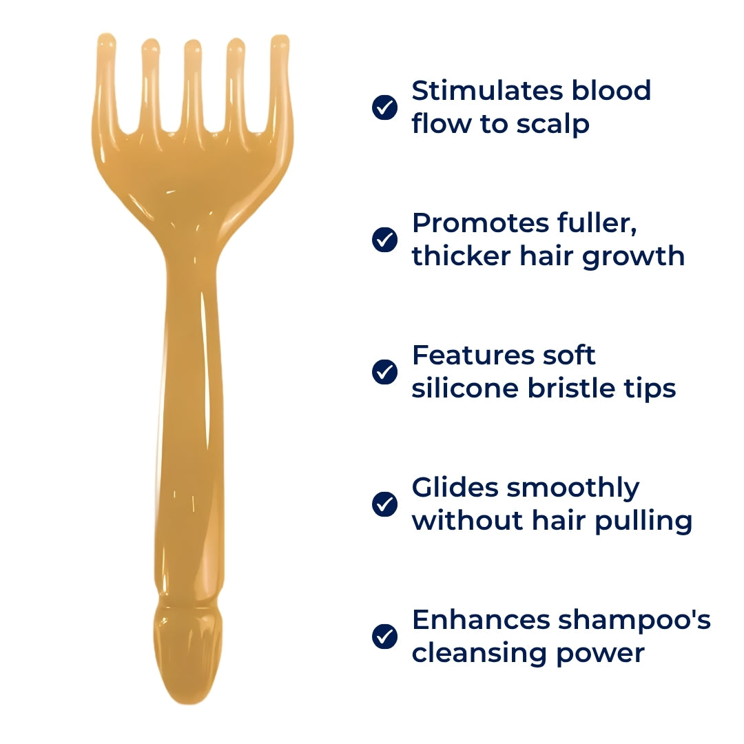 ScalpRevive | Scalp Massager Brush – Boost Hair Growth – Silicone Bristles – Tangle-Free Comfort – Improve Circulation – At-Home Care