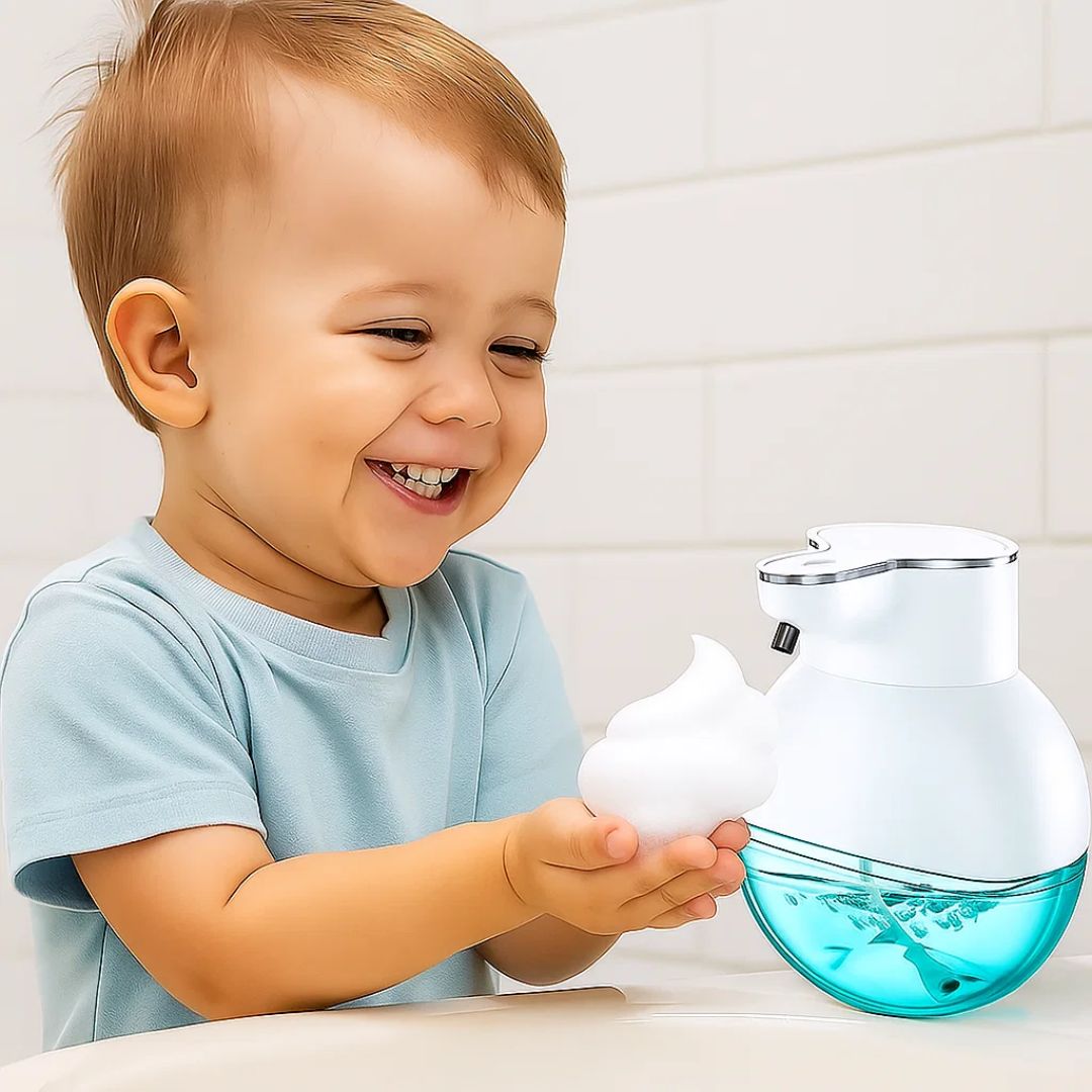 PureFoam | Touchless Foam Soap Dispenser – Infrared Sensor – IPX5 Waterproof – USB Rechargeable Hygiene