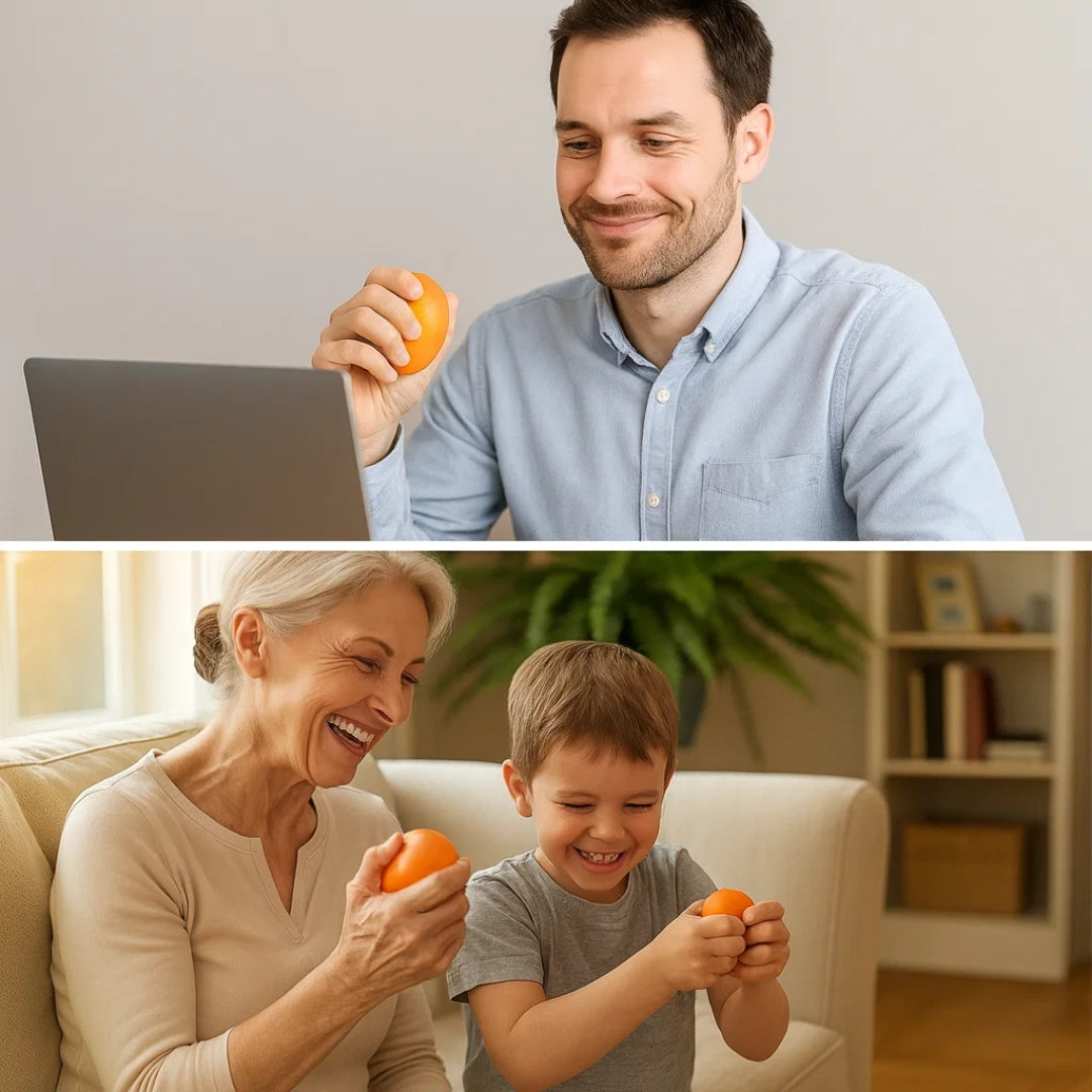 GripForce | Hand Strengthener Ball – Boosts Grip Strength – Soft Resistant Design – For Rehab & Pain Relief & Daily Use & Stress Relief Boost X