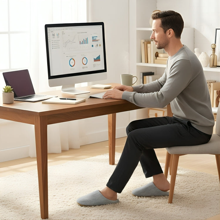 CozyStride | Warm House Slippers – Non-Slip Sole – Cushioned Silent Comfort – Keeps Feet Cozy, Supported & Pain-Free Indoors All Day