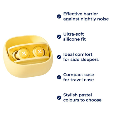 SilentNite | Noise‑Cancelling Earplugs – Block Snoring & City Noise – Soft Silicone Fit – Reusable & Hygienic – Ideal for Side Sleepers & Travel