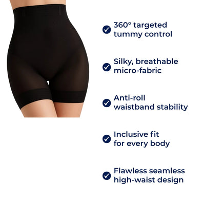 SmoothCurve | Tummy Control Panties – High-Waisted Body Shaping Shorts – Silky Breathable Fabric – Slimming Comfort for Everyday Confidence