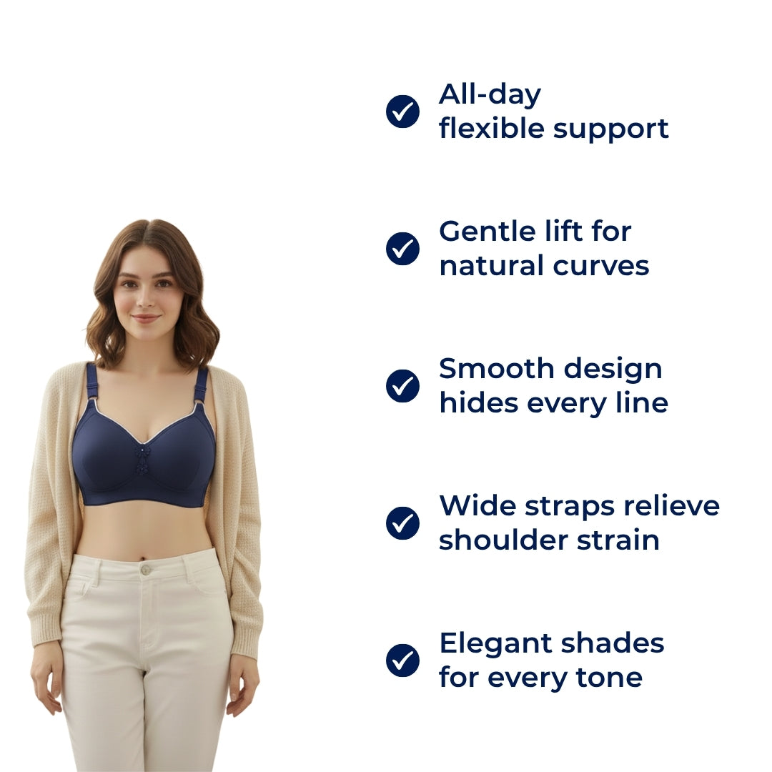 LuxLift | Wireless Push-Up Bra – Comfortable Lift – Wire-Free Breathable Fabric – Invisible Under Clothes – All-Day Support for Women