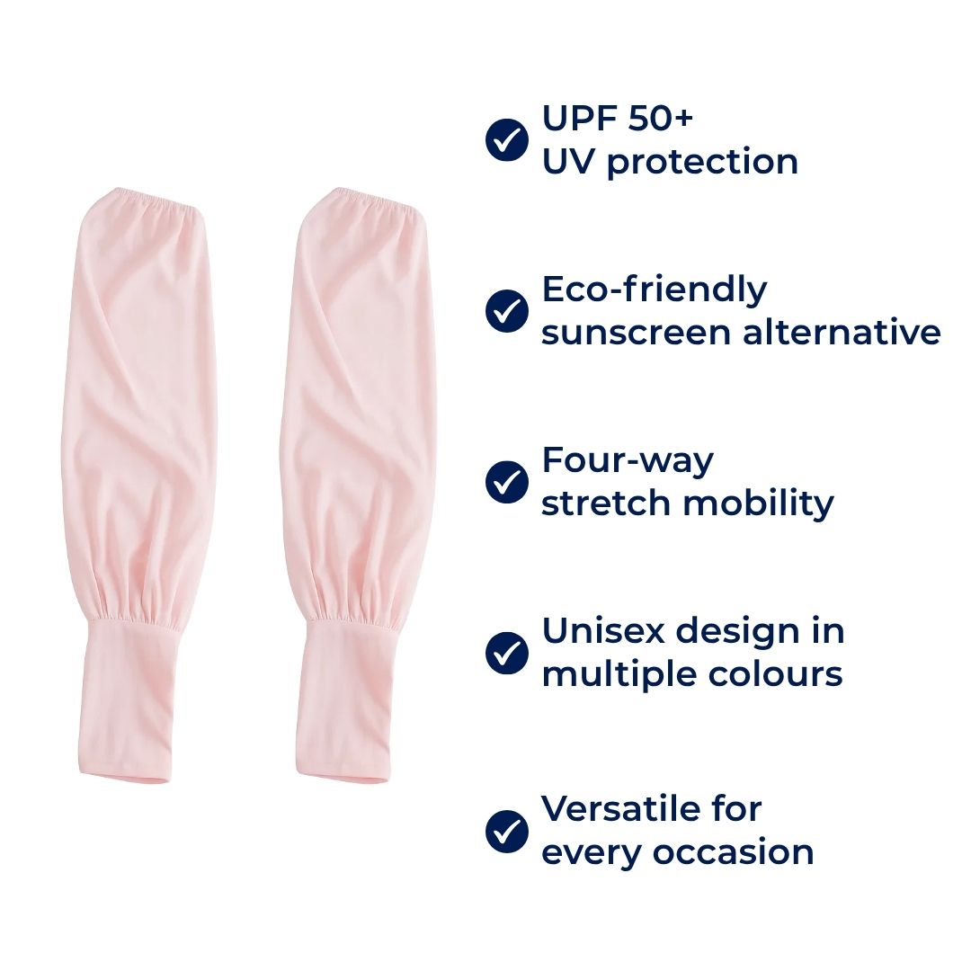 ShadeGuard | UV Arm Sleeves – Cooling Sun Protection – Breathable Anti-Slip Grip – Keeps Arms Cool Dry Comfortable – For Cycling Running