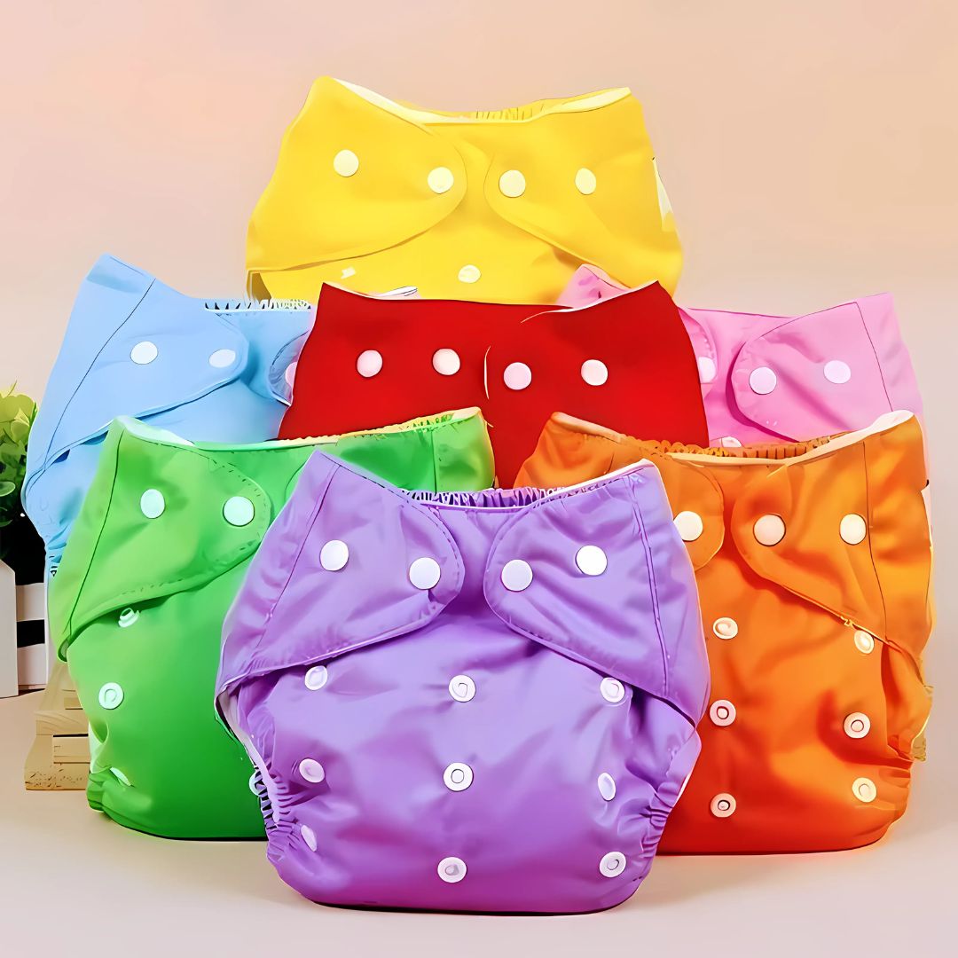 EcoNappie | Reusable Baby Diaper – Waterproof Adjustable Snaps – Soft Breathable Lining – Leak Protection