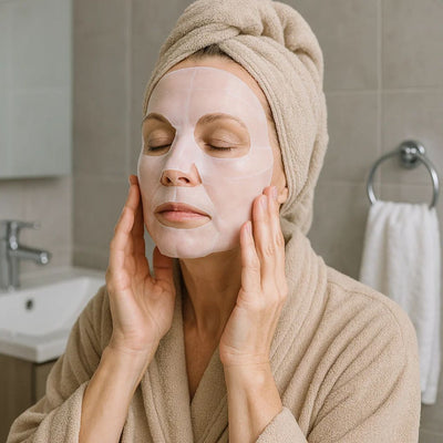 Dermaglow | Collagen Sheet Mask – Overnight Hydration – Hydrogel – Mature & Dry Skin