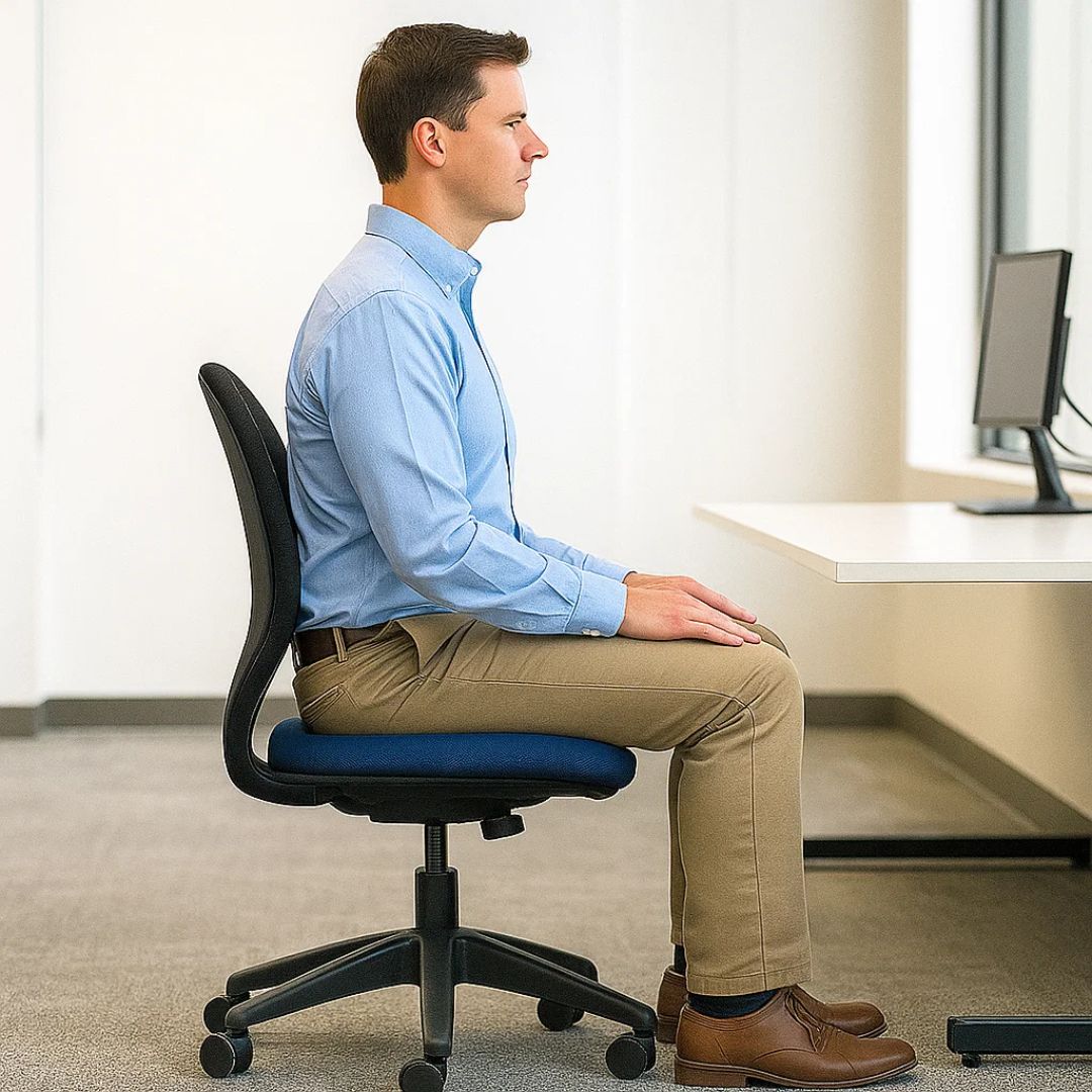 SitRelief | Donut Seat Cushion – Tailbone & Haemorrhoid Relief – Memory Foam – Washable Cover – Office, Travel, Postpartum Use