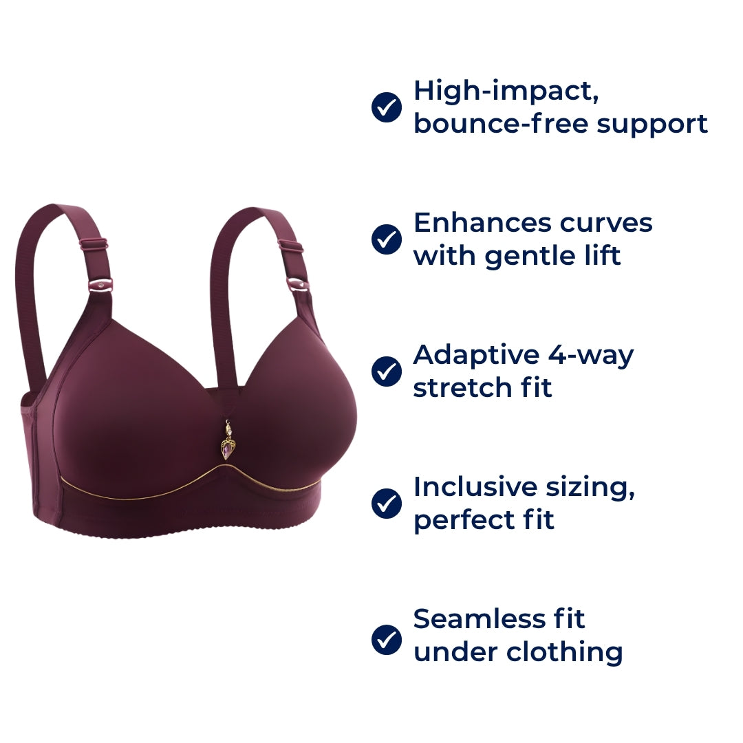LiftEase | Wireless Push-Up Sports Bra – High Impact Support – Breathable Moisture-Wicking Fabric – Comfort & Confidence for Active Women