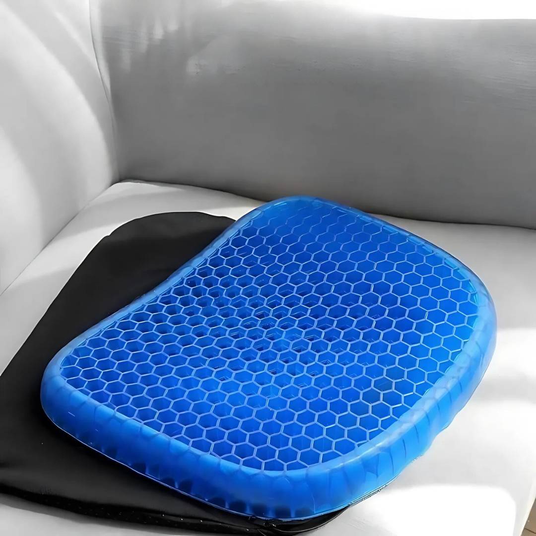 ComfortGel Orthopedic Gel Seat Cushion | Pressure Relief - Tailbone Pain - Lower Back Support - For Office Chair - Car - Wheelchair Use