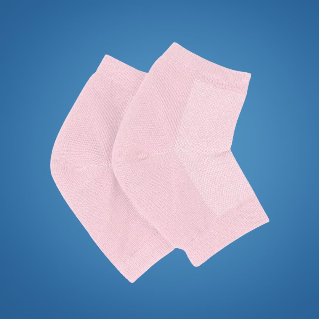 HeelEase | Gel Heel Repair Socks – Moisturising Gel Lining – Cushioned Open-Toe – Softens Cracked Heels Overnight – For Foot Relief Comfort