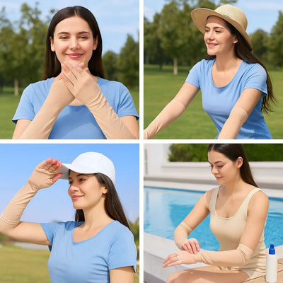 SunGuard Pro | Sun Protection Gloves – Prevents Sunburn – Breathable Stretch – Fingerless Comfort for Outdoor Use