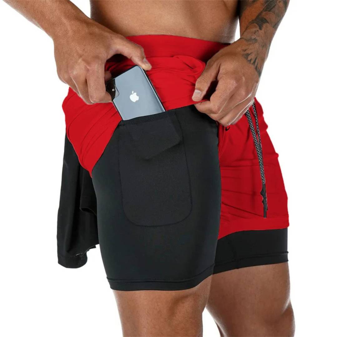 FlexStride Running Shorts with Pockets | Men’s Sports Shorts - Breathable Moisture-Wicking for Gym and Trail Running