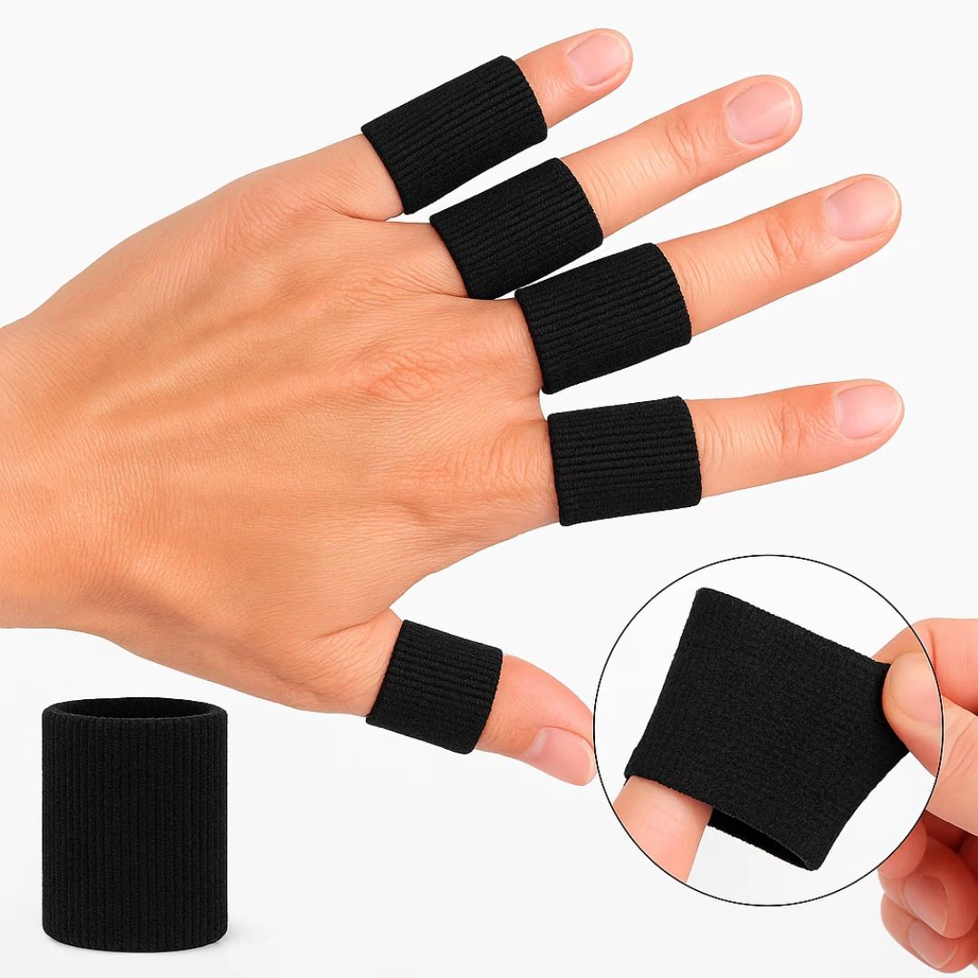 FlexiGuard | Finger Protection Sleeves – Injury Prevention – Breathable Snug Fit - Keeps wounds and bandages in place – Sports and Daily Comfort