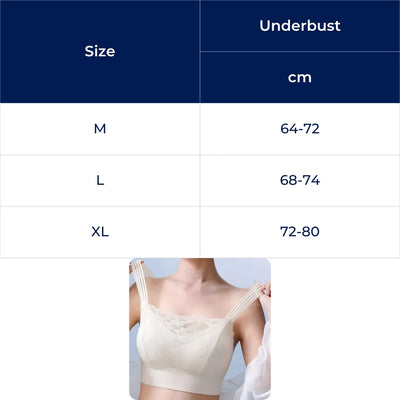 SereneLift | Wireless Sports Lace Bra – Cooling Quick-Dry Fabric – Supportive Soft Fit – Yoga & Casual Wear