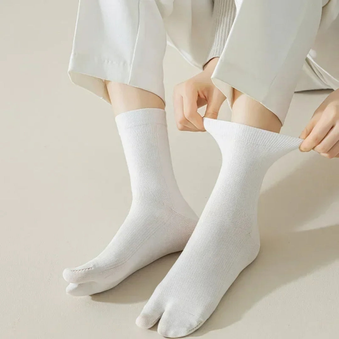 FootEase | Breathable Split-Toe Bunion Socks – Cushioned Support – Pain Relief – Reduces Swelling – Improves Alignment – All-Day Comfort