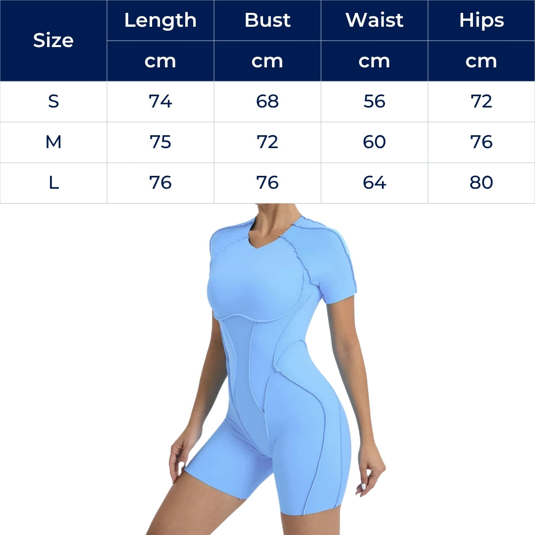 FitFlair | Women’s Workout Jumpsuit – Breathable Backless One-Piece – Stretch Fit Boosts Comfort Confidence Freedom for Gym & Athleisure