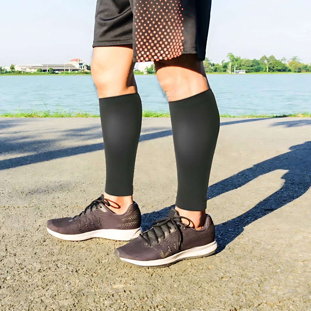 ComfortFlow Support Socks | Soft Highly Elastic Calf Compression - for Muscle Recovery and Circulation Enhancement