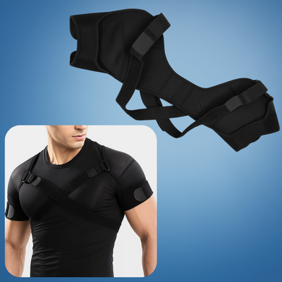 AlignR | Shoulder Support Brace – Cross-Compression Stability – Breathable Mesh Comfort – Relieves Shoulder Pain & Improves Posture