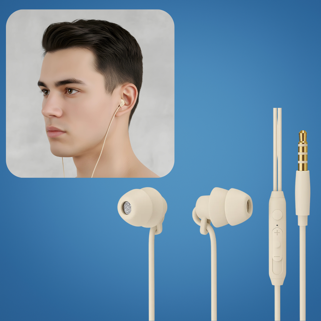 SomniSil | Sleep Earphones – Noise-Cancelling – Ergonomic Silicone – For Side Sleepers – Blocks Snoring & Traffic – All-Night Comfort