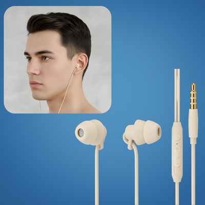 SomniSil | Sleep Earphones – Noise-Cancelling – Ergonomic Silicone – For Side Sleepers – Blocks Snoring & Traffic – All-Night Comfort