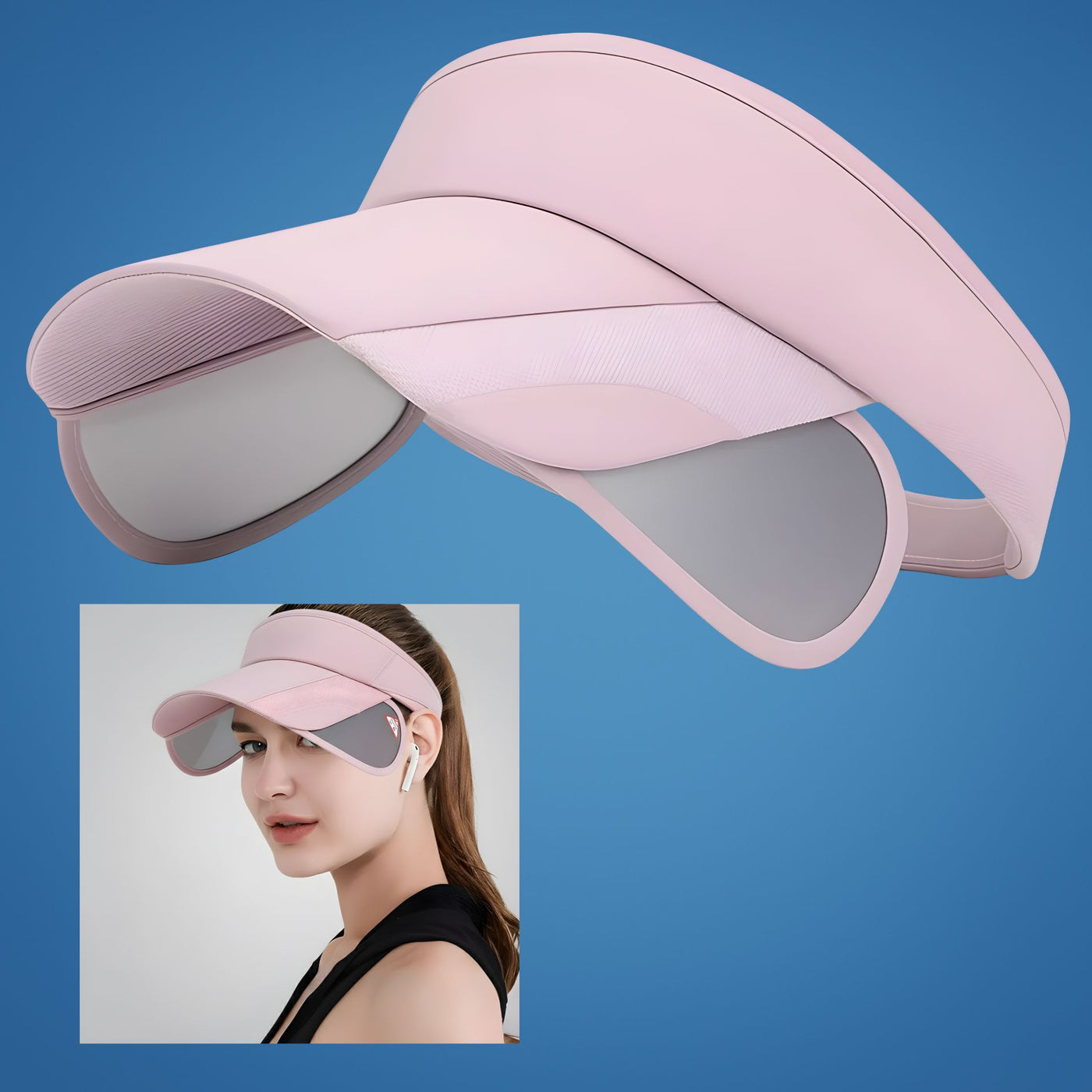 SunGuard | Sun Protection Visor Hat – Extendable Brim – Breathable Mesh – Lightweight UV Shield for Outdoor Walking & Beach Comfort