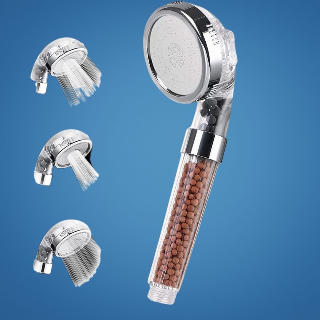 AquaBoost | High‑Pressure Handheld Shower Head – Pressure‑Boost Spray – Low‑Pressure