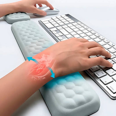 ErgoSupport Wrist Protection Rest Pad | for Mouse and Keyboard - Elevates Wrist - Reduces Strain Pain