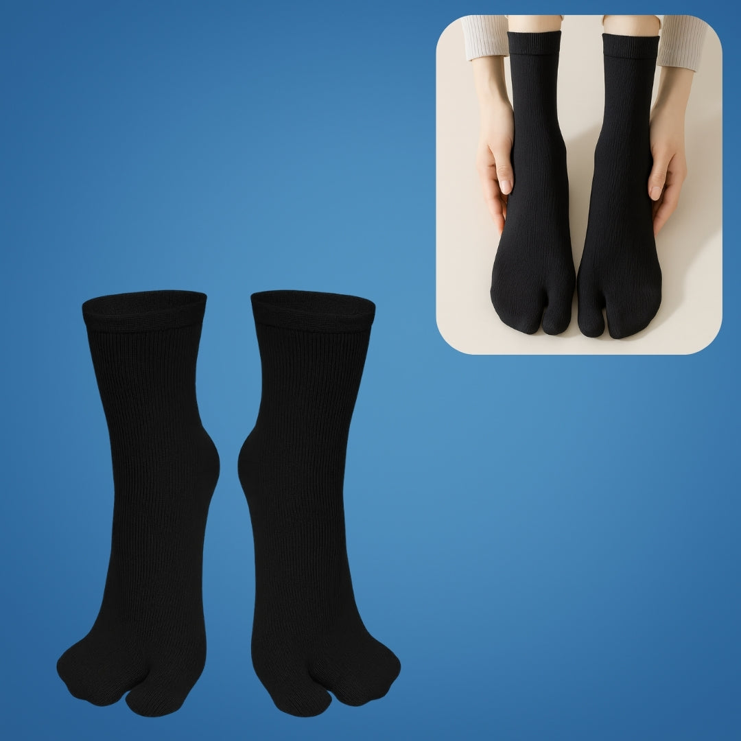 FootEase | Breathable Split-Toe Bunion Socks – Cushioned Support – Pain Relief – Reduces Swelling – Improves Alignment – All-Day Comfort