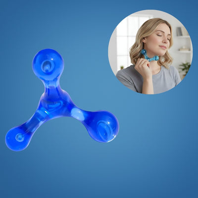 MuscleEase | Trigger Point Massage Ball – Deep Tissue Pain Relief – Compact Handheld – Relieves Knots & Tension in Back, Neck, Legs