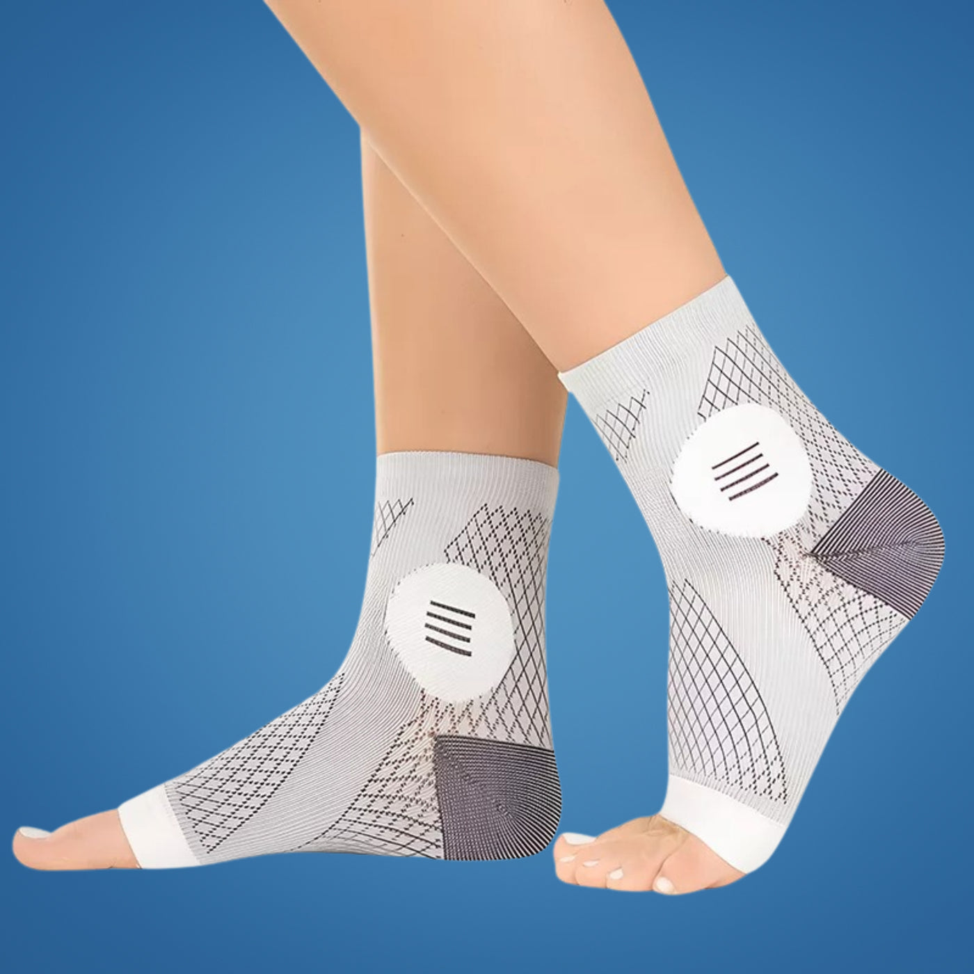 Neurowear | Neuropathy Compression Socks – Graduated 20–31 mmHg – Breathable Toeless Design – All‑Day Relief for Swollen Feet