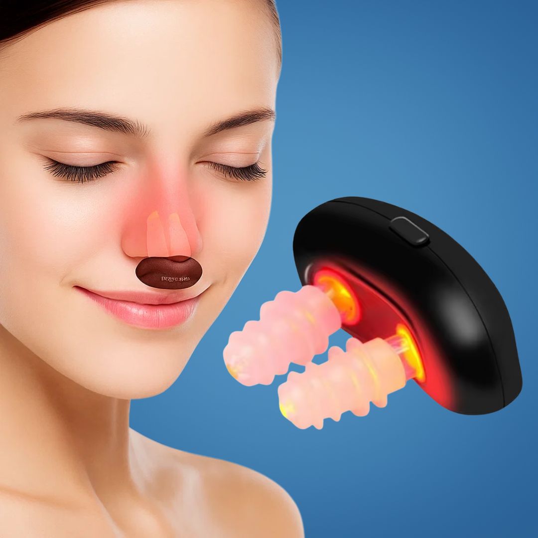 Nasorelief | Nasal Red Light Therapy Device – Fast Congestion Relief – Flexible Silicone Nasal Tubes – Hay Fever Sufferers