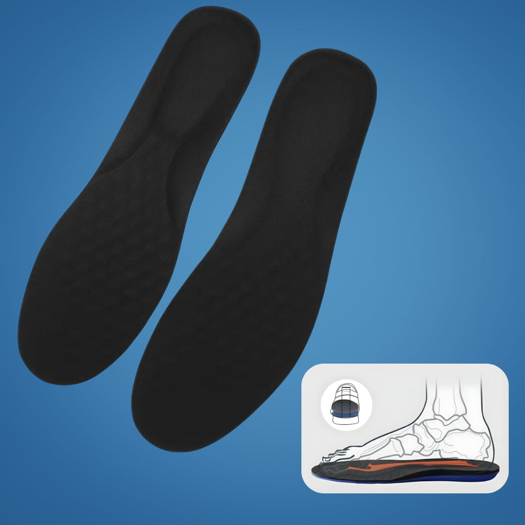 StrideSupport | Arch Support Orthopaedic Insoles – Pain Relief – Leather Breathable – Comfort & Alignment for All-Day Standing & Walking