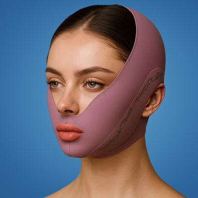 VContour | Face Slimming Strap – Jawline Sculpting – Breathable Stretch Fabric – Lifts Sagging Skin – Firms and Defines V-Line Face