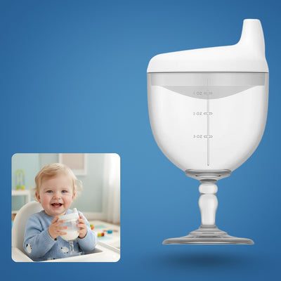 TinySip | Leak‑Proof Transition Sippy Cup – No‑Spill Silicone – Easy‑Grip Handles – Supports Weaning – Mess‑Free Drinking for Toddlers