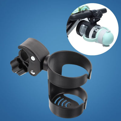SipSecure | Universal Stroller Cup Holder – Adjustable Clamp – Secure Fit – Ideal for Parents on the Go